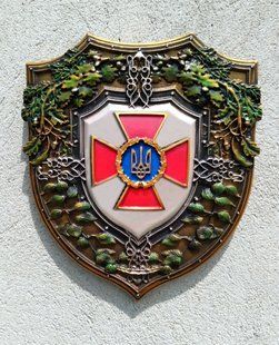 Об'ємна кольорова картина Емблема Збройних Сил України Настінне кольорове панно з емблемою ЗСУ 65442701 фото